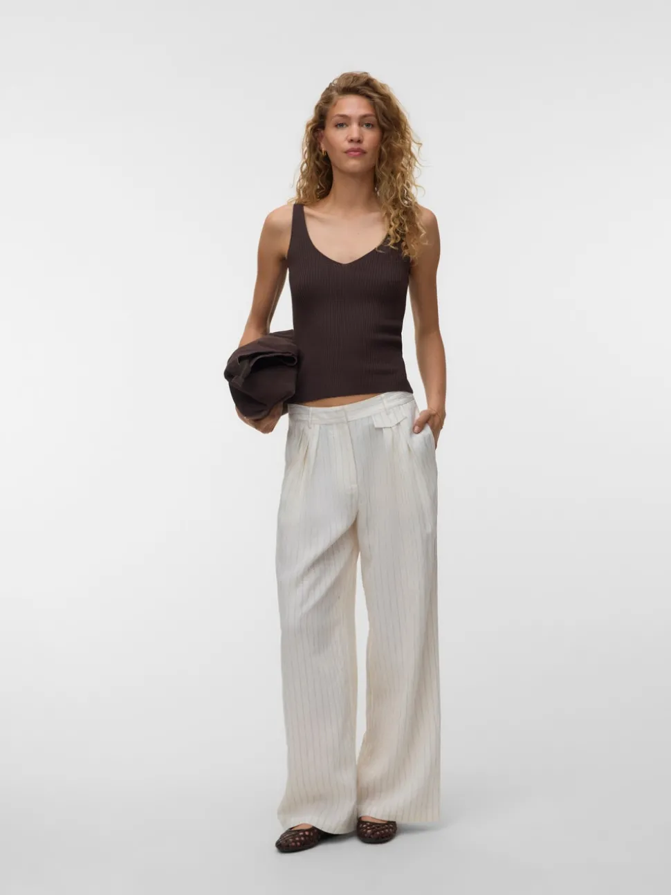 VMPOLLY Mid waist Broek