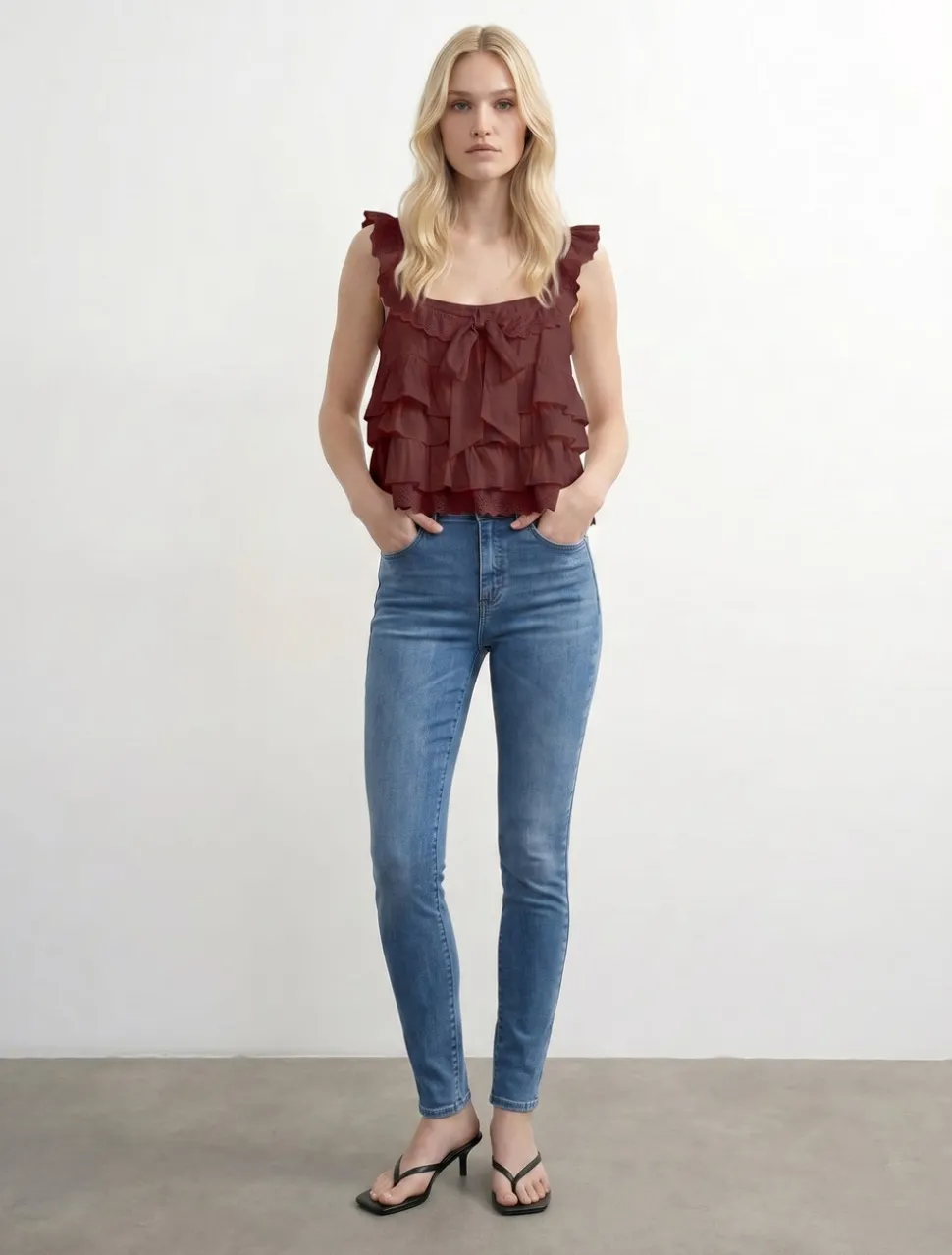 VMPOLLY Mid rise Skinny fit Jeans