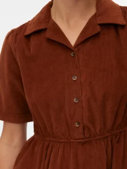 VMRAY Corduroy Midi-jurk
