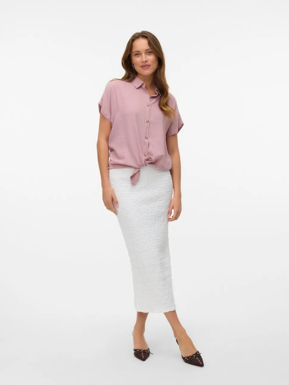 VMREGINA High waist Midi-rok