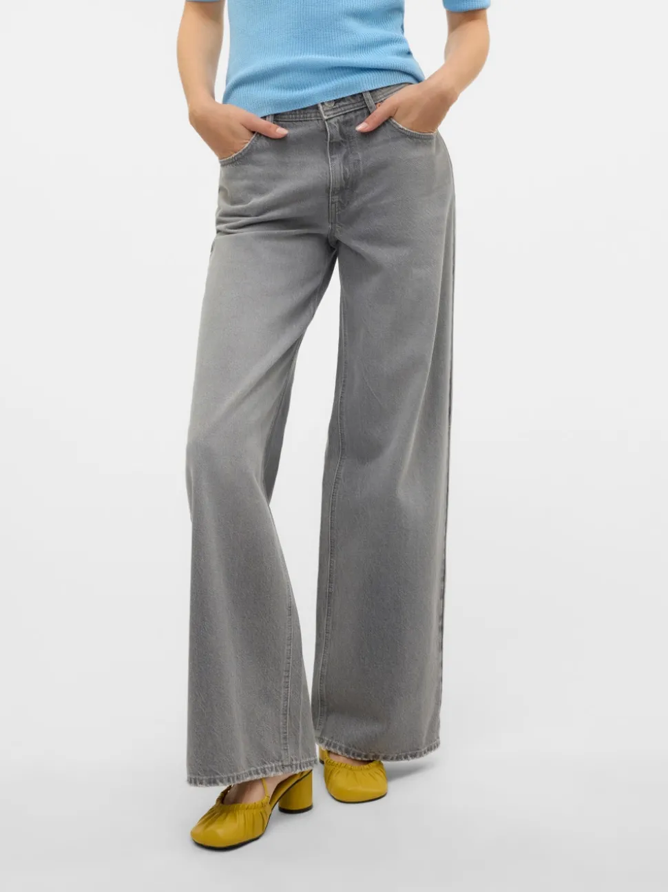 VMREMY Mid rise Wide leg fit Jeans