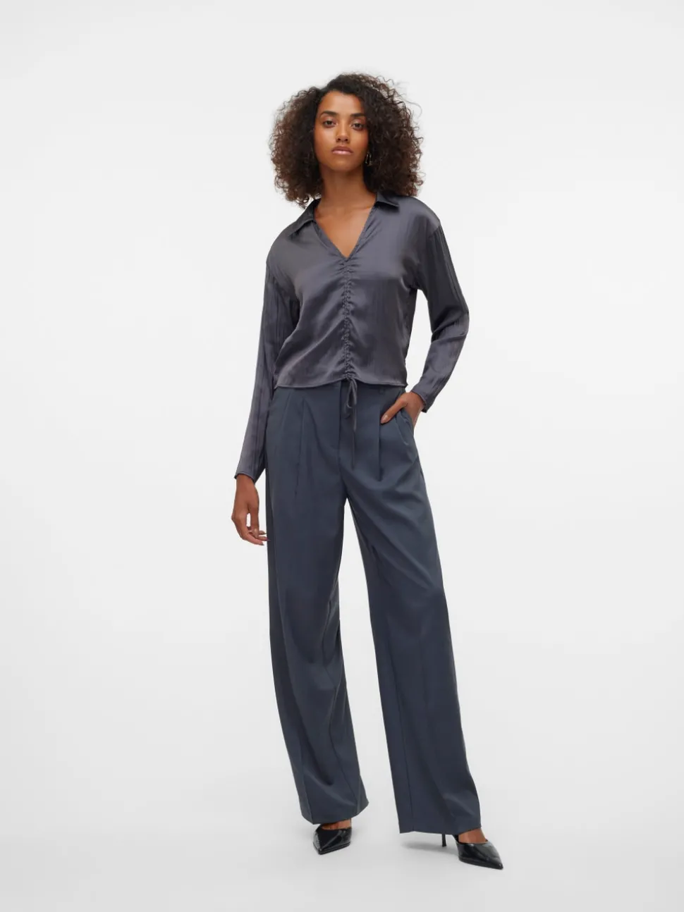 VMRITA Mid waist Broek