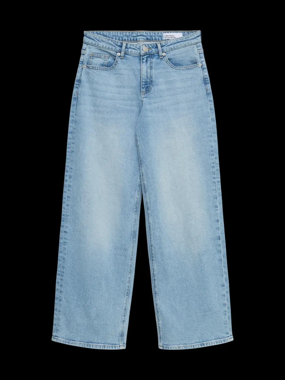 VMSANDIE-STRETCH Mid rise Brede pasvorm - bijgesneden Jeans