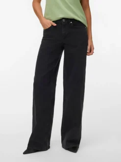 VMSANDIE-STRETCH Mid rise Wide leg fit Jeans