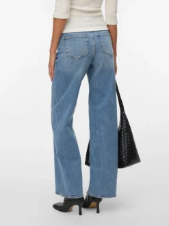 VMSANDIE-STRETCH Mid rise Wide leg fit Jeans