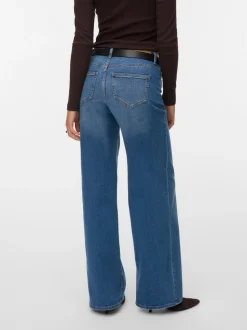 VMSANDIE-STRETCH Mid rise Wide leg fit Jeans
