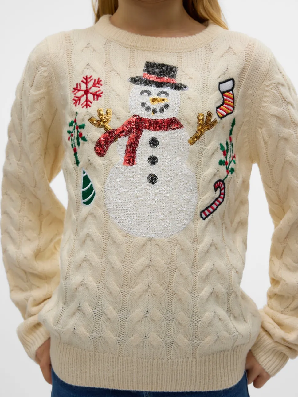 VMSNOWMAN Gebreide pullover
