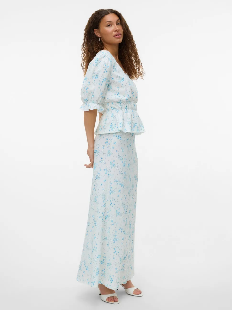 VMSOMYA High waist Lange rok