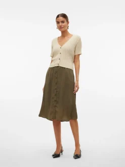 VMSUNNY High waist Midi-rok