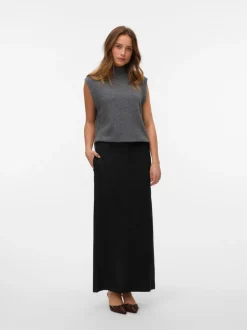VMTAMI Mid waist Lange Pinstripe rok