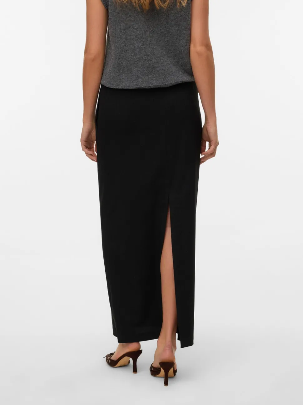 VMTAMI Mid waist Lange Pinstripe rok