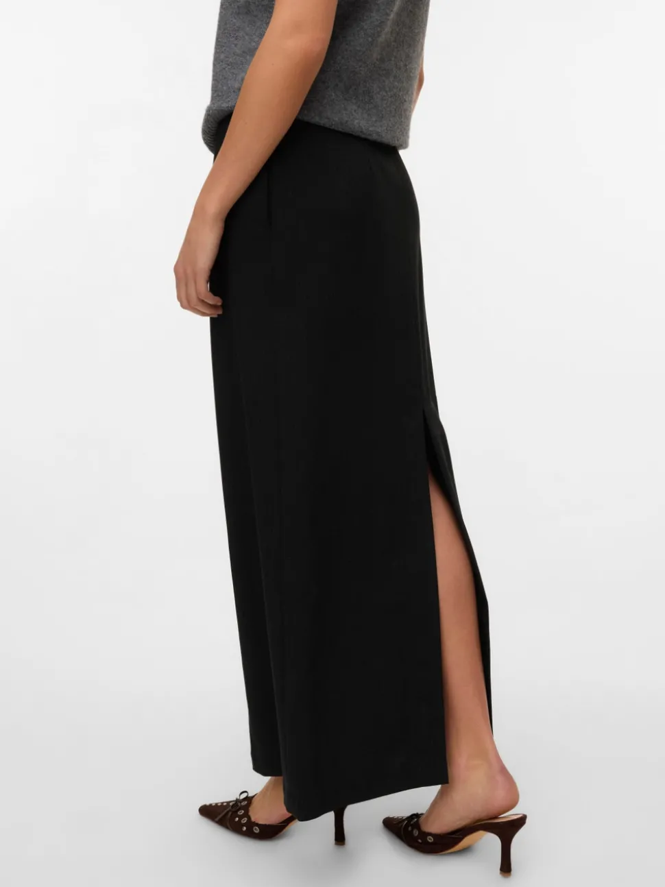 VMTAMI Mid waist Lange Pinstripe rok