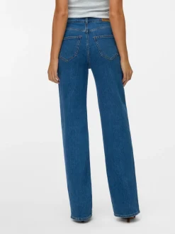 VMTESSA High rise Brede pasvorm - bijgesneden Jeans