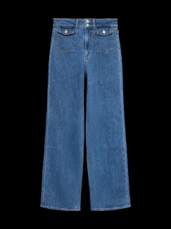 VMTESSA High rise Brede pasvorm - bijgesneden Jeans