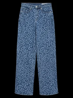 VMTESSA High rise Brede pasvorm - bijgesneden Jeans