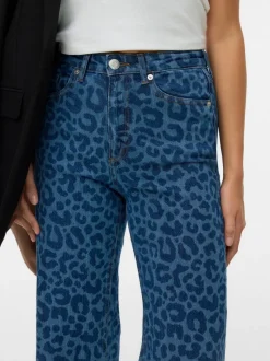 VMTESSA High rise Brede pasvorm - bijgesneden Jeans
