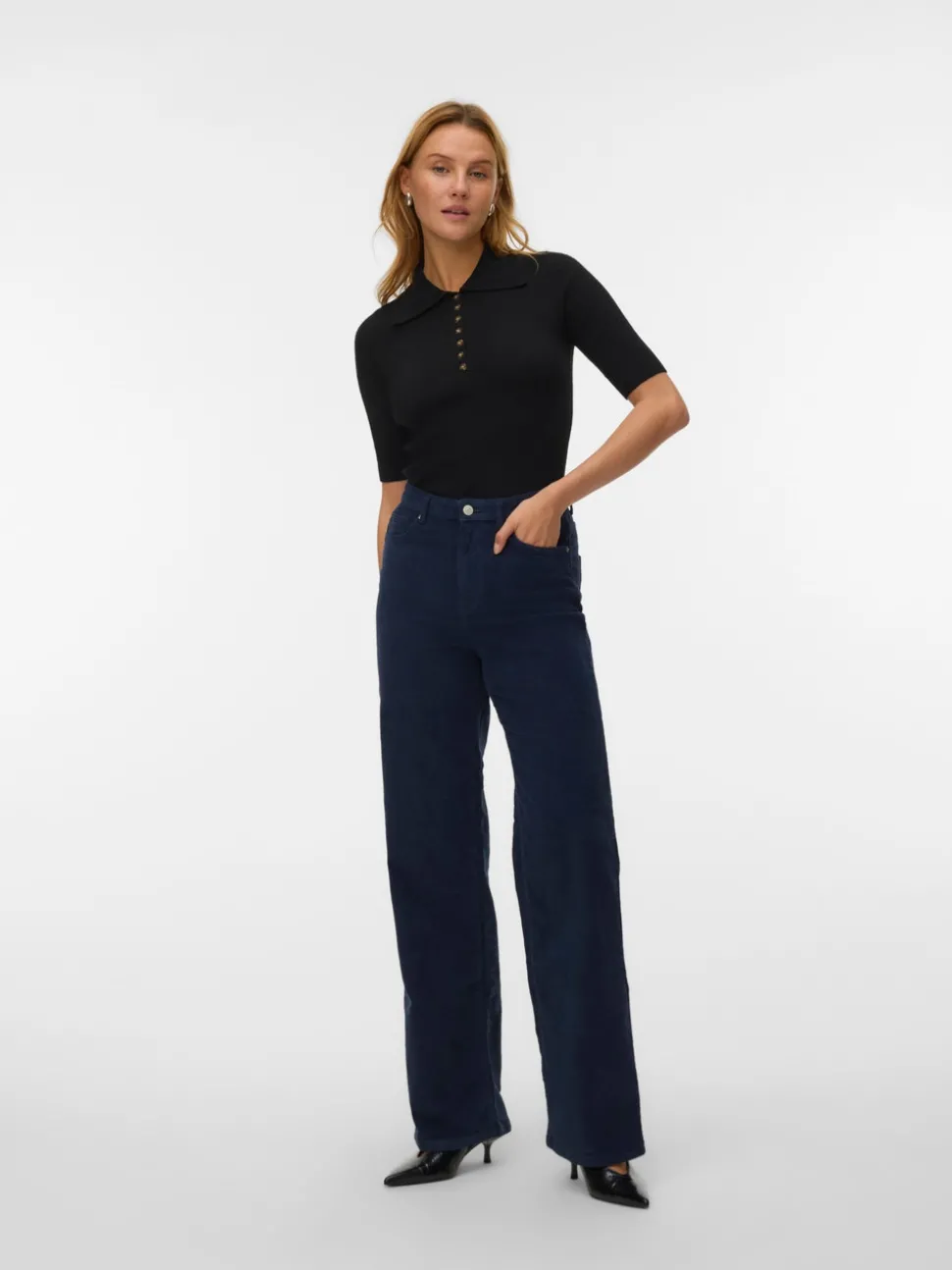 VMTESSA High rise Wide fit Corduroy Jeans