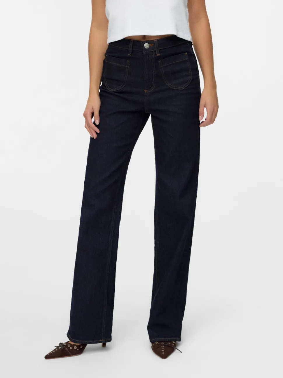 VMTESSA High rise Wide leg fit Jeans