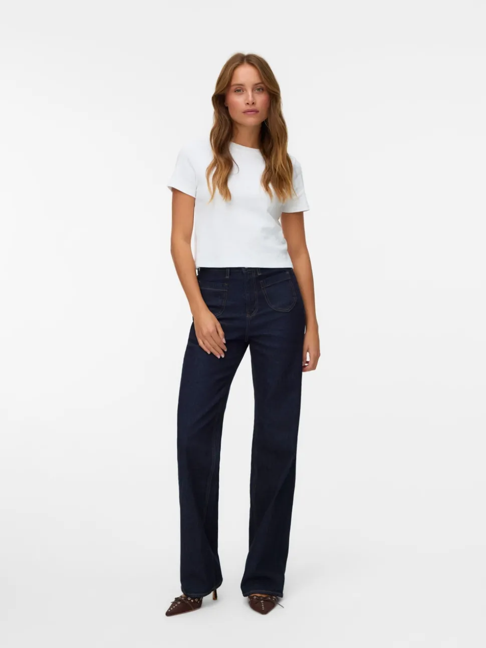 VMTESSA High rise Wide leg fit Jeans