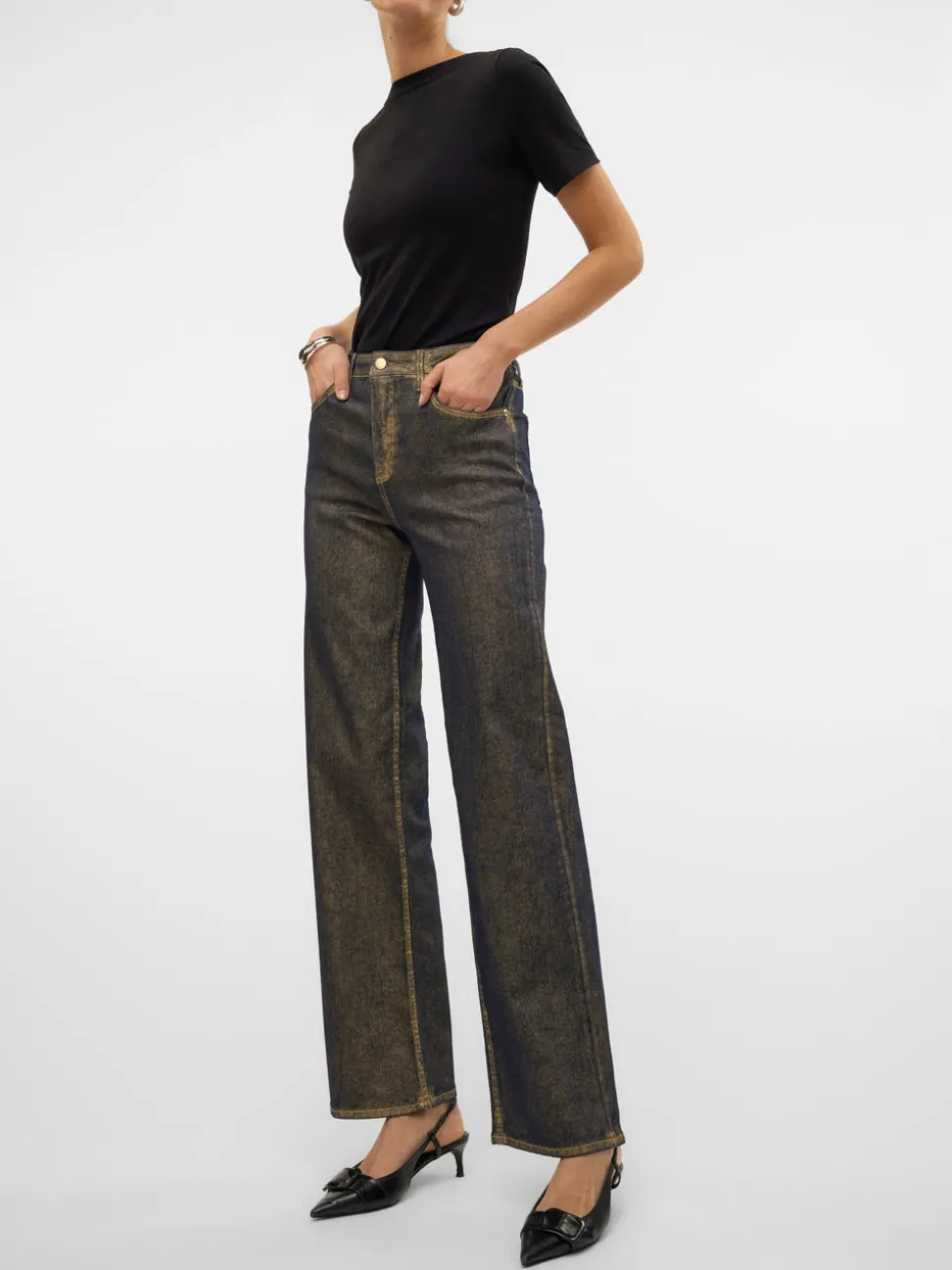 VMTESSA High rise Wide leg fit Jeans