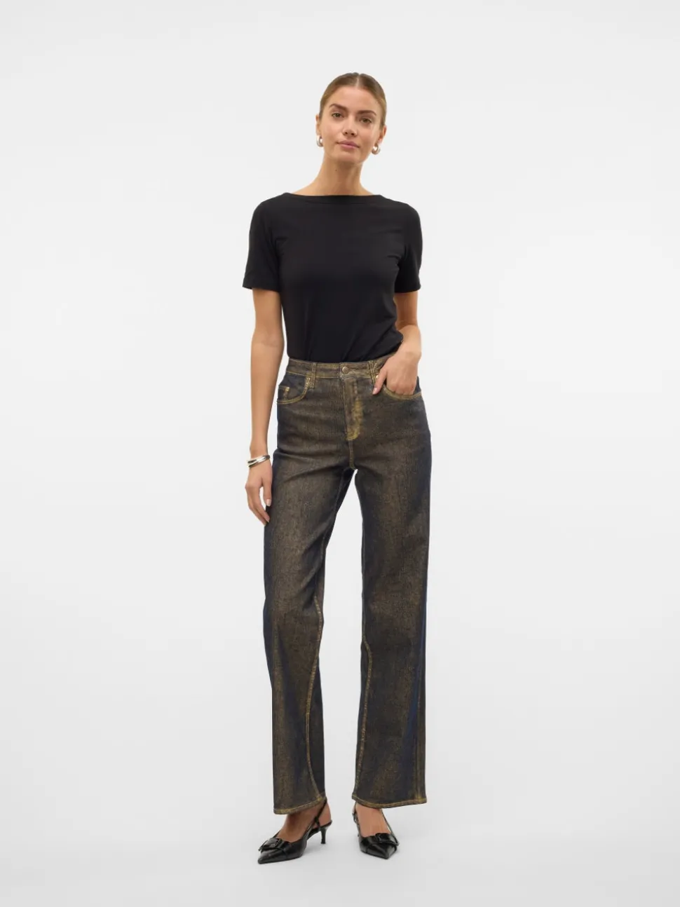 VMTESSA High rise Wide leg fit Jeans