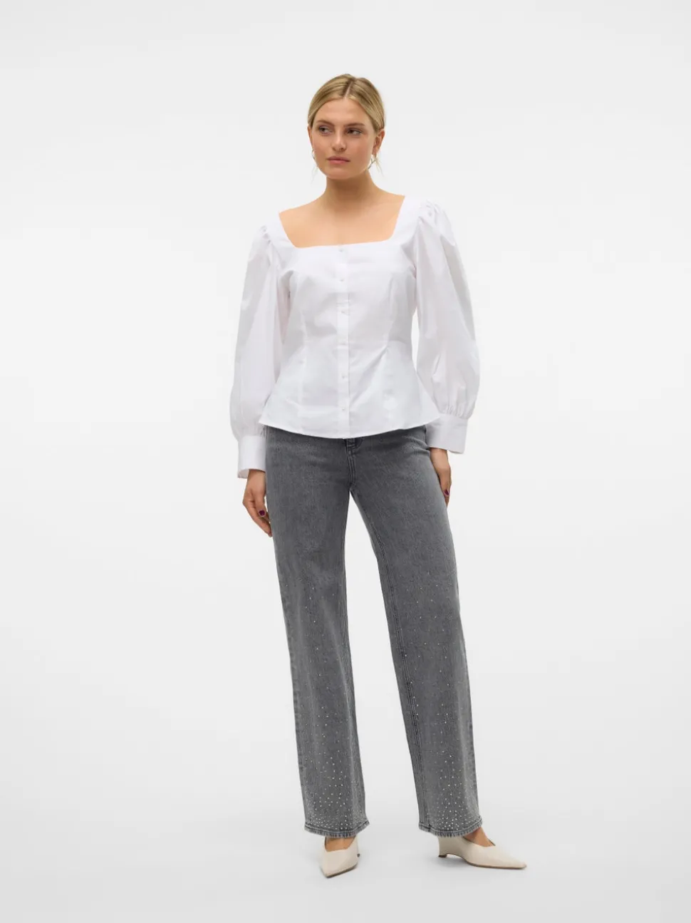 VMTESSA High rise Wide leg fit Jeans