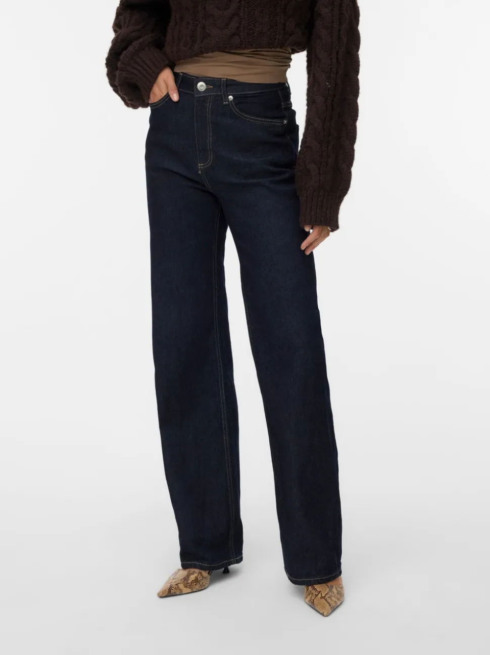 VMTESSA High rise Wide leg fit Jeans