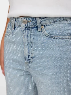 VMTESSA Rhinestone High rise Wide leg fit Jeans