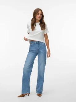 VMTESSA-STRETCH High rise Wide leg fit Jeans