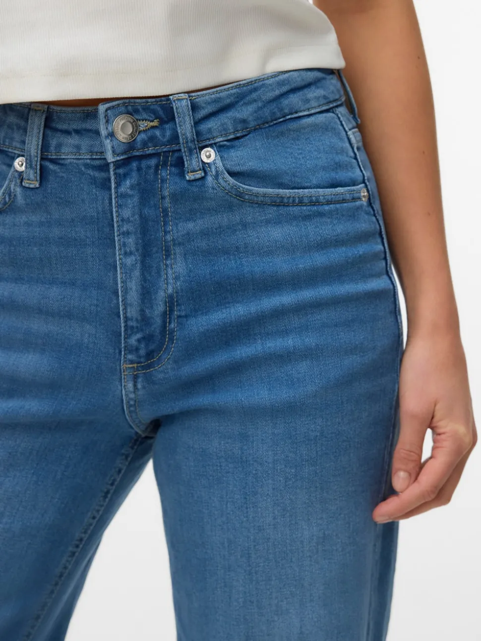 VMTESSA-STRETCH High rise Wide leg fit Jeans