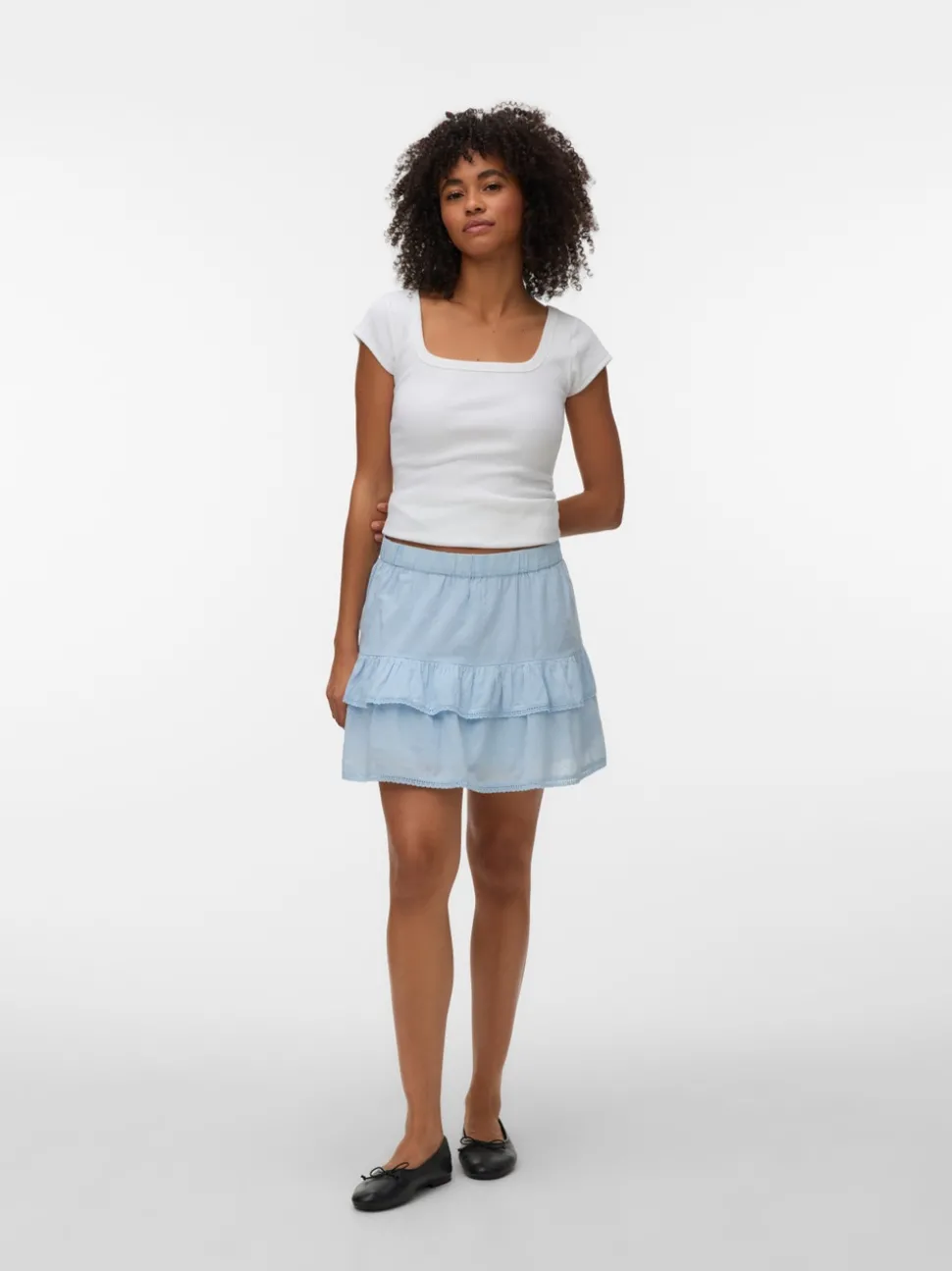 VMTRINE Mid waist Korte rok