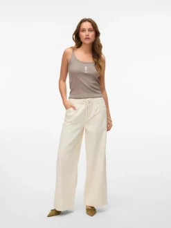 VMVALERIA Mid rise Wide leg fit Jeans