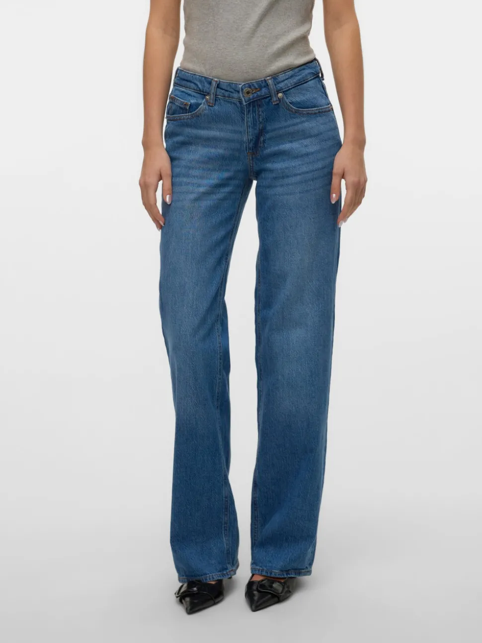 VMVANESSA Low rise Wide leg fit Jeans