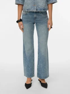 VMVANESSA Low rise Wide leg fit Jeans
