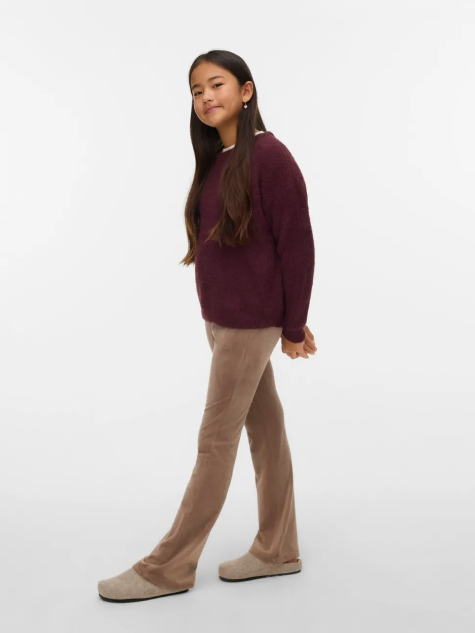 VMVELVET Mid waist Broek