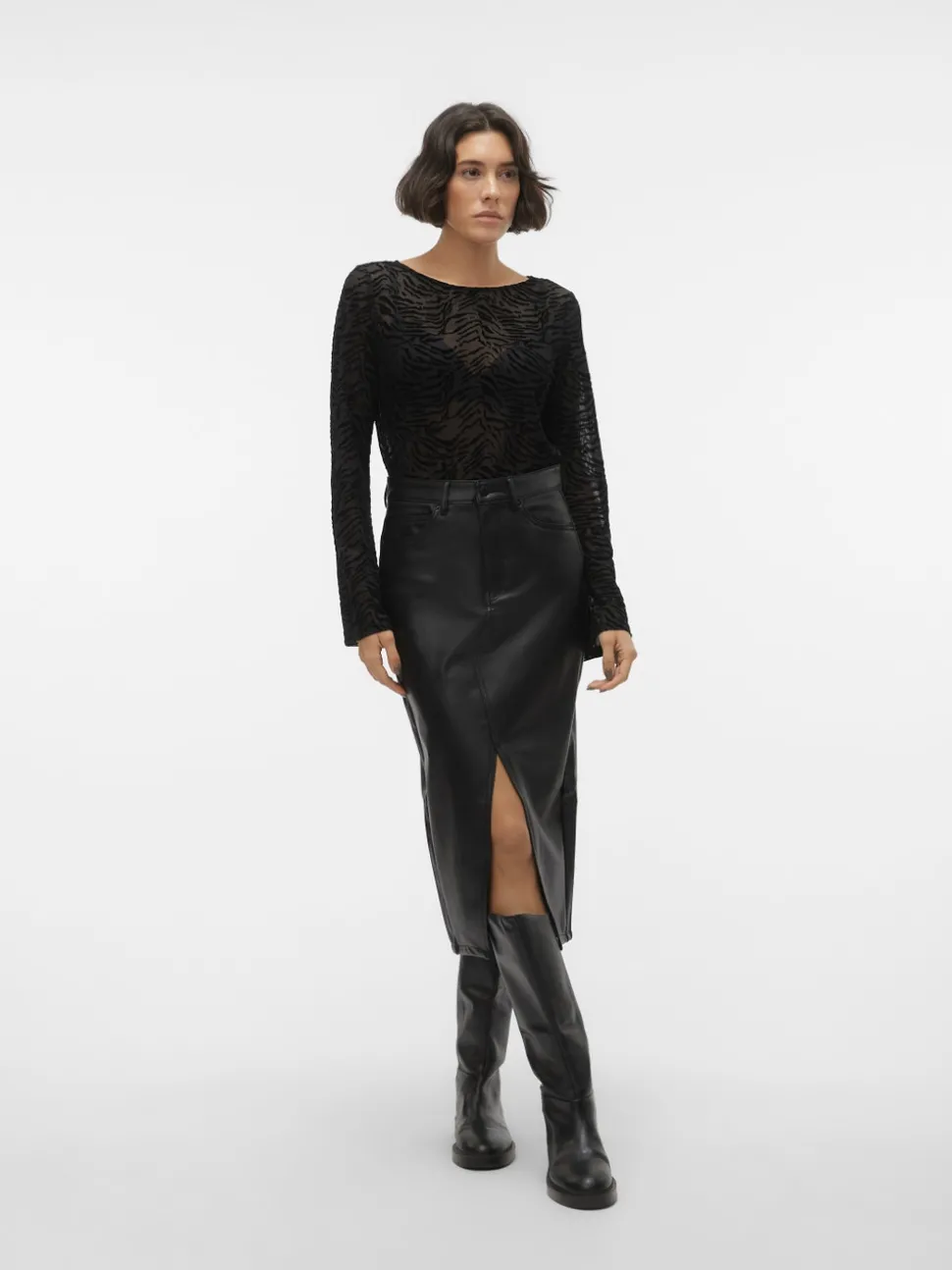 VMVERI High waist Midi-rok