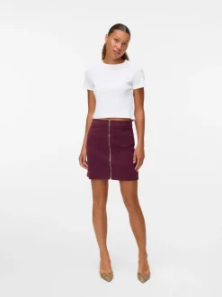 VMVIENNA High waist Corduroy Midi-rok