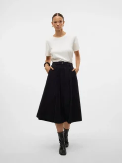 VMVIENNA High waist Corduroy Midi-rok