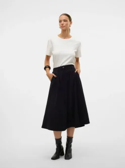 VMVIENNA High waist Corduroy Midi-rok