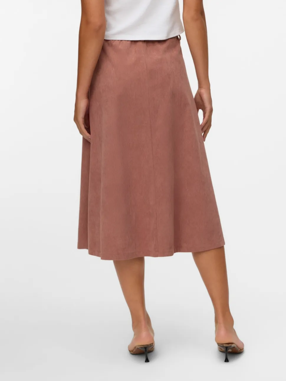VMVIENNA High waist Corduroy Midi-rok