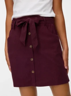 VMVILJA Corduroy High waist Korte rok