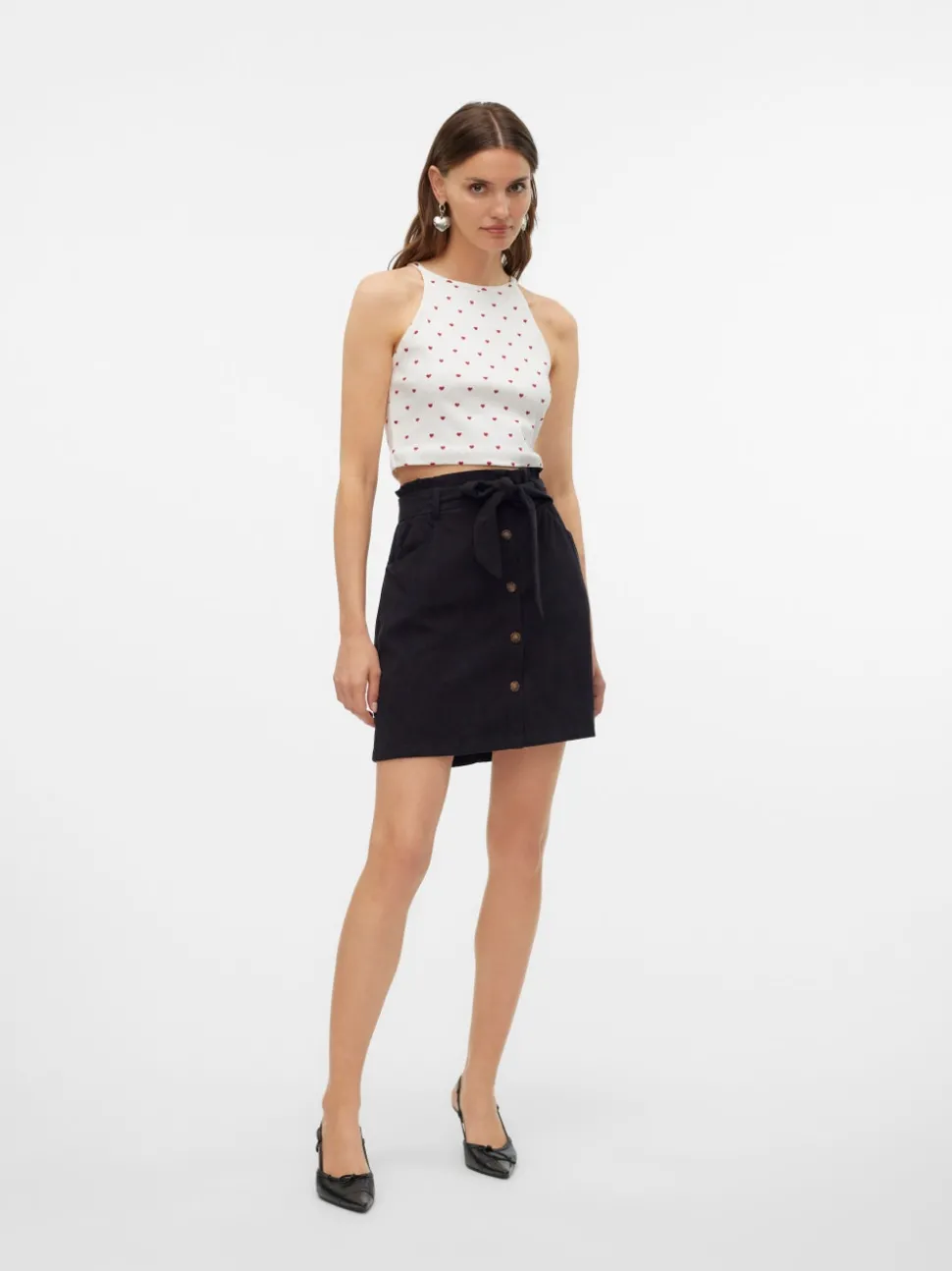 VMVILJA Corduroy High waist Korte rok