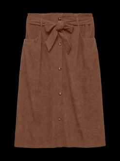 VMVILJA Corduroy High waist Midi-rok