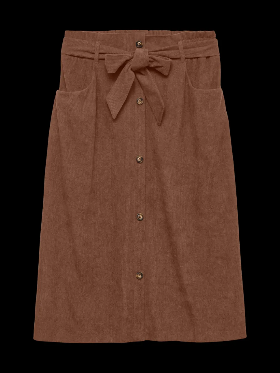 VMVILJA Corduroy High waist Midi-rok