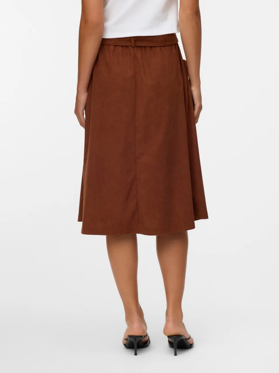 VMVILJA Corduroy High waist Midi-rok