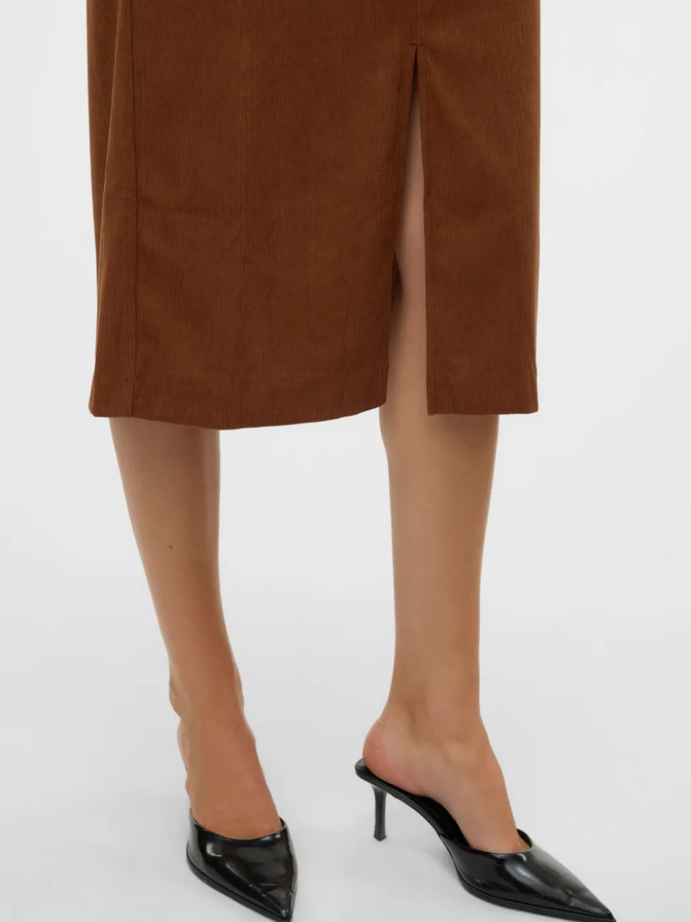 VMVILJA Corduroy High waist Midi-rok