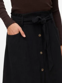 VMVILJA Corduroy High waist Midi-rok