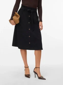 VMVILJA Corduroy High waist Midi-rok