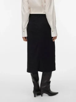 VMVILJA Corduroy High waist Midi-rok