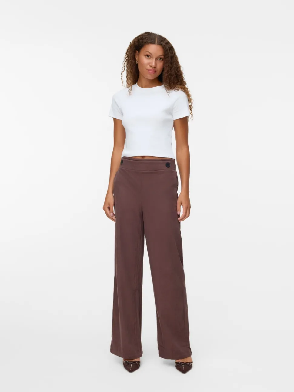 VMVILJA High waist Corduroy Broek